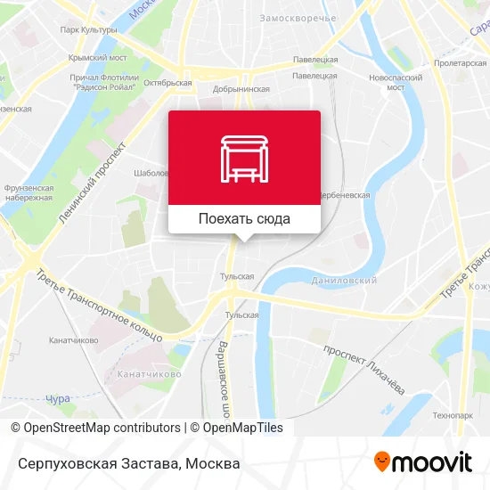 Карта Серпуховская Застава