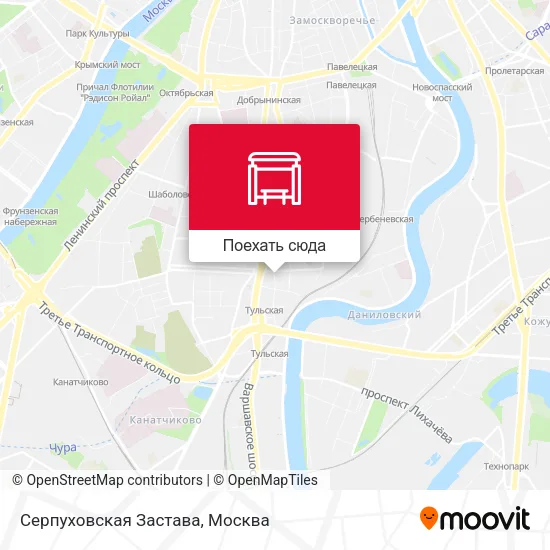 Карта Серпуховская Застава