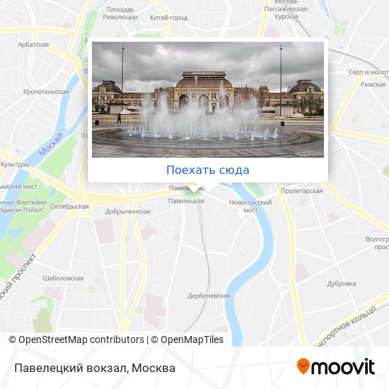 Карта Павелецкий вокзал