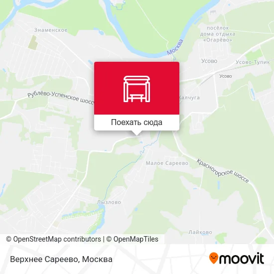 Карта Верхнее Сареево