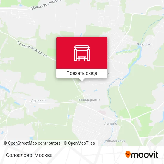 Карта Солослово