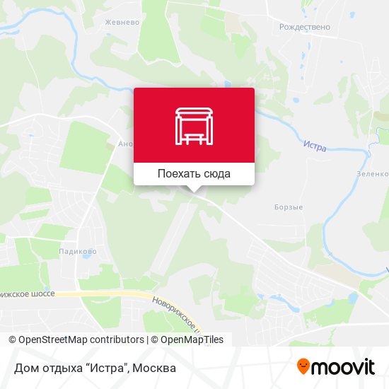 Карта Дом отдыха “Истра"
