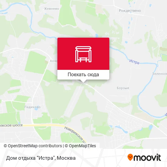 Карта Дом отдыха “Истра"