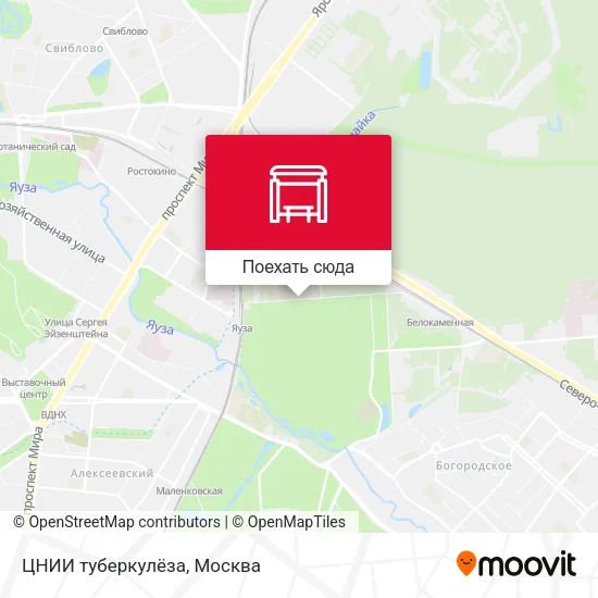 Карта ЦНИИ туберкулёза