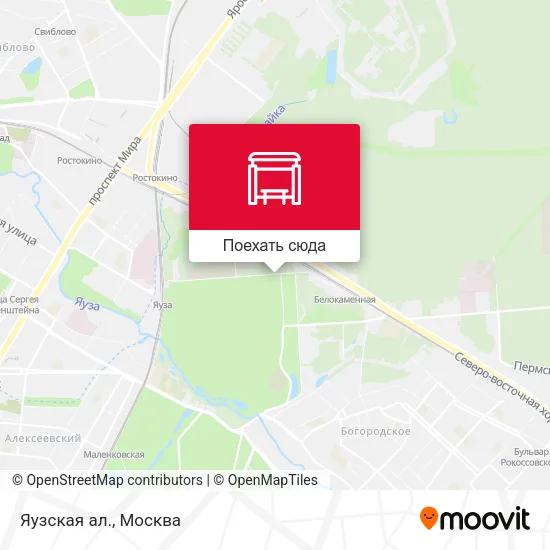 Карта Яузская ал.