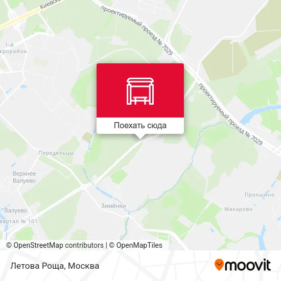 Карта Летова Роща