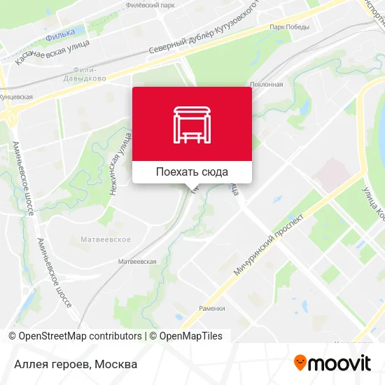 Карта Аллея героев