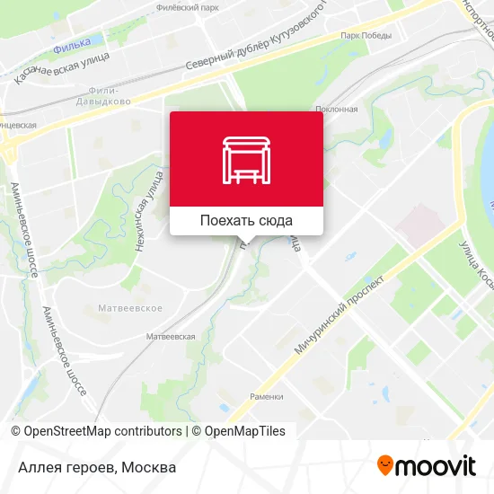 Карта Аллея героев