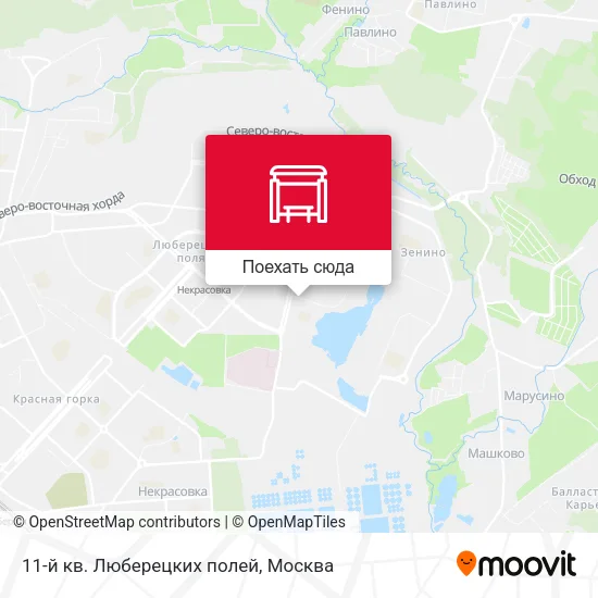 Карта 11-й кв. Люберецких полей