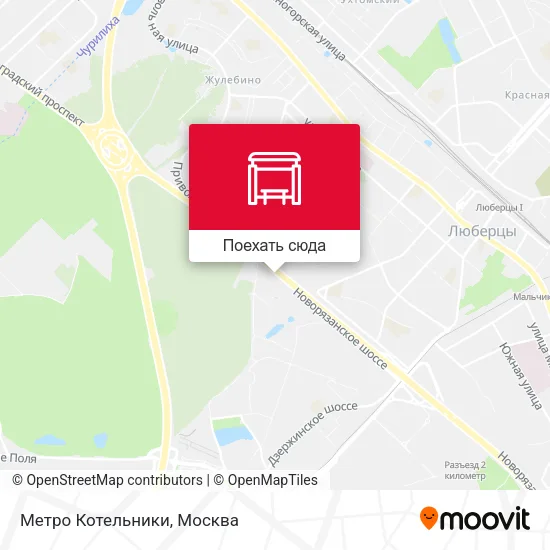 Карта Метро Котельники