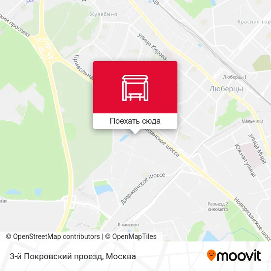Карта 3-й Покровский проезд