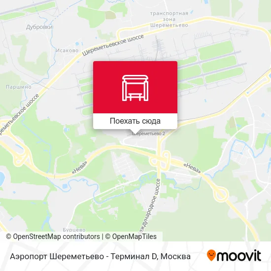 Карта Аэропорт Шереметьево - Терминал D