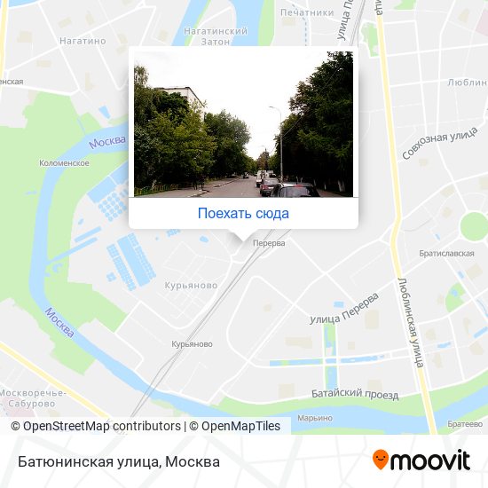 Карта Батюнинская улица
