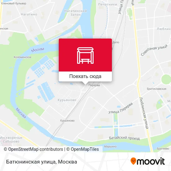 Карта Батюнинская улица