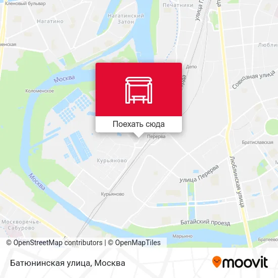 Карта Батюнинская улица