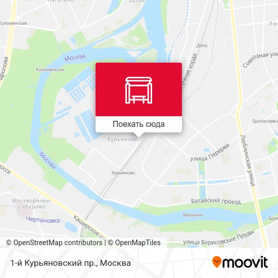 Карта 1-й Курьяновский пр.