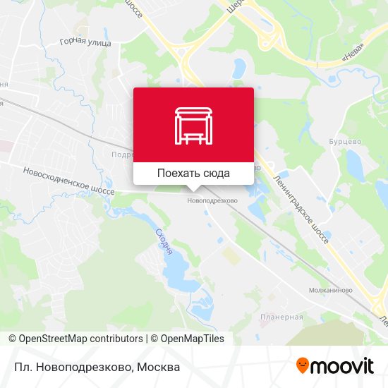 Карта Пл. Новоподрезково