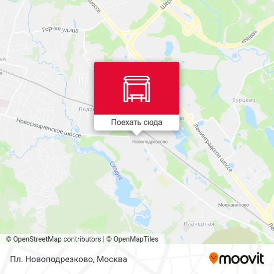 Карта Пл. Новоподрезково