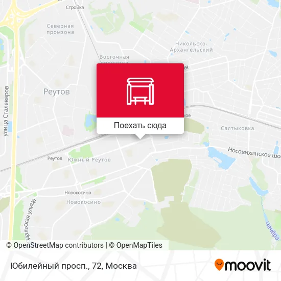 Карта Юбилейный просп., 72