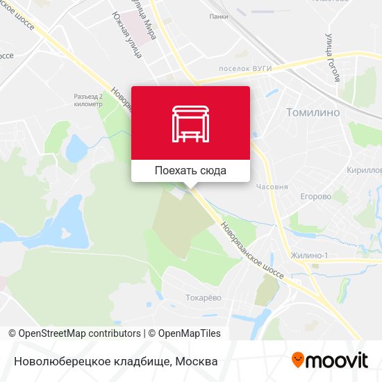 Карта Новолюберецкое кладбище