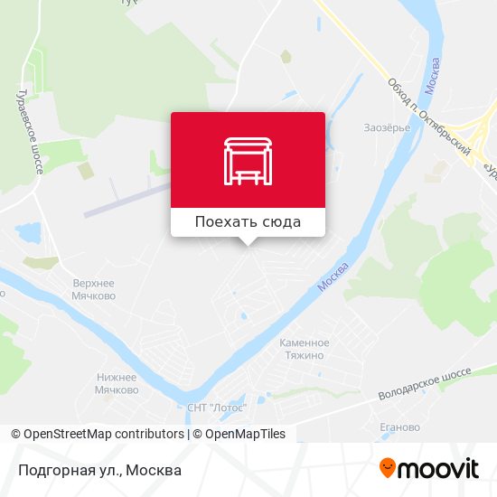 Карта Подгорная ул.