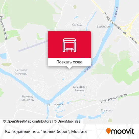 Карта Коттеджный пос. "Белый берег"