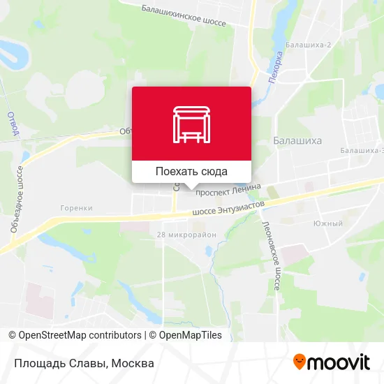 Карта Площадь Славы