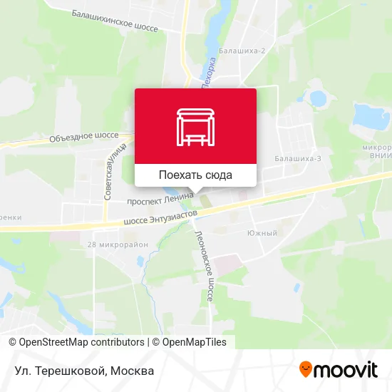 Карта Ул. Терешковой