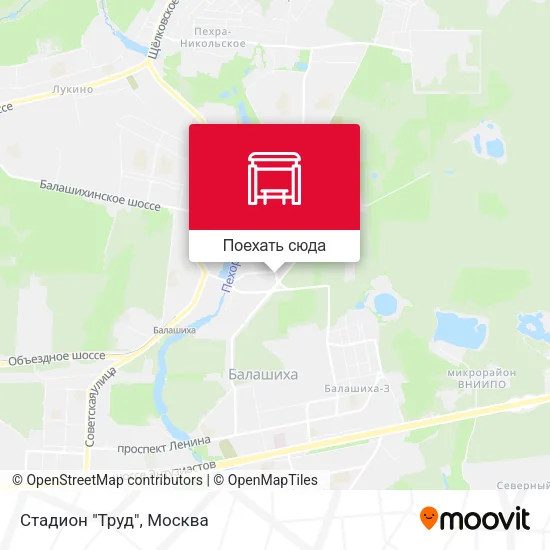 Карта Стадион "Труд"