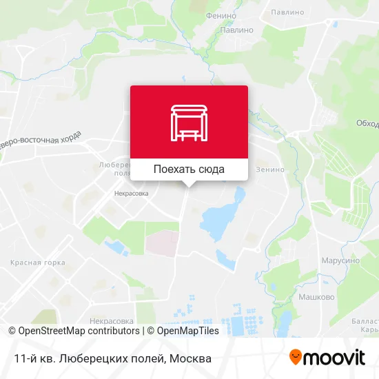Карта 11-й кв. Люберецких полей