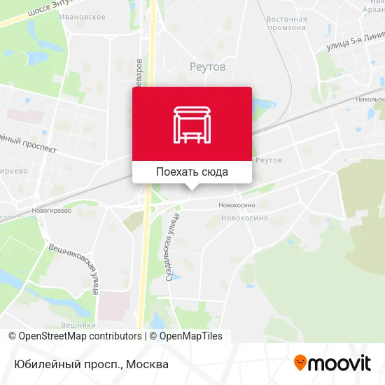 Карта Юбилейный просп.