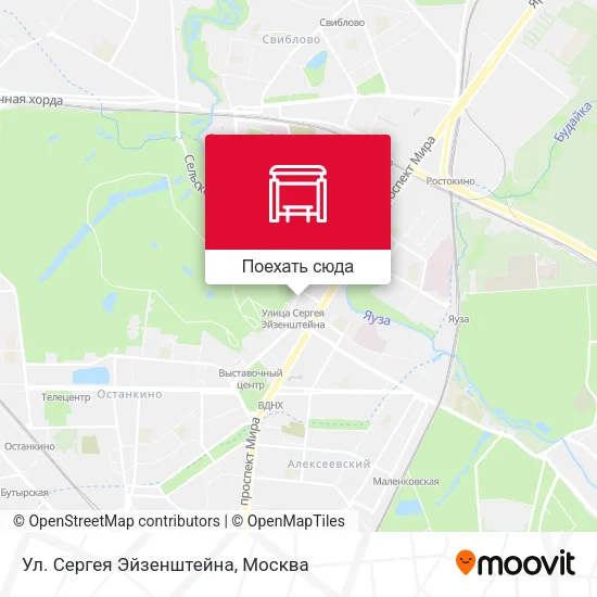Карта Ул. Сергея Эйзенштейна