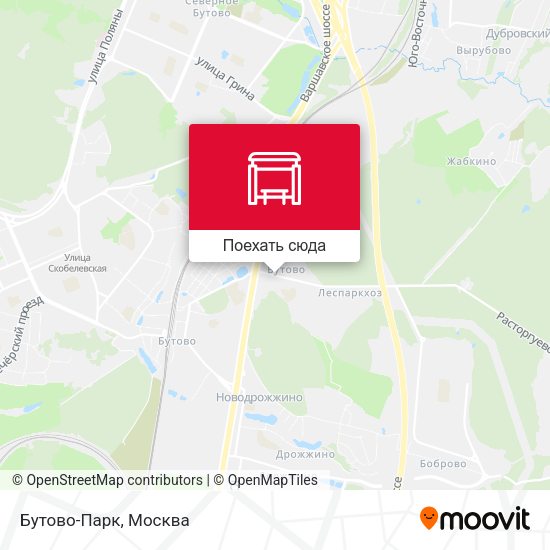 Карта Бутово-Парк