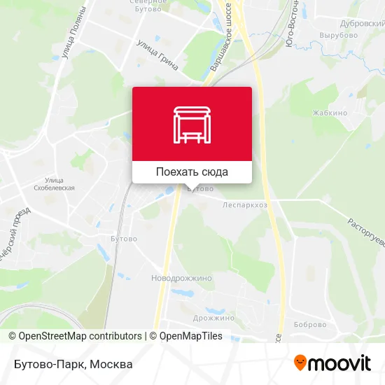 Карта Бутово-Парк