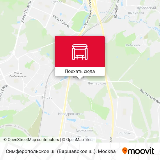 Карта Симферопольское ш. (Варшавское ш.)