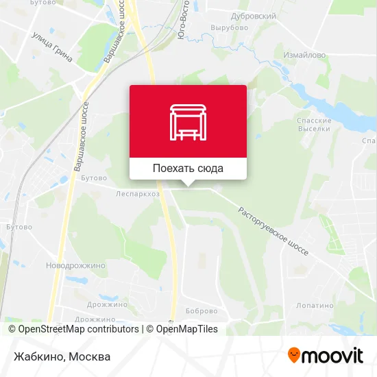 Карта Жабкино