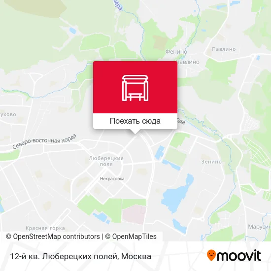 Карта 12-й кв. Люберецких полей