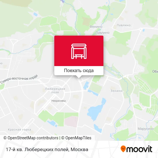 Карта 17-й кв. Люберецких полей