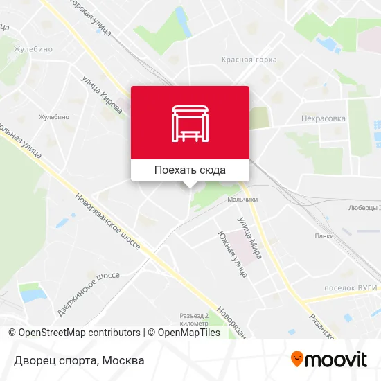 Карта Дворец спорта