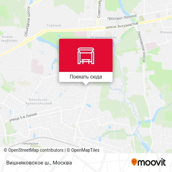 Карта Вишняковское ш.