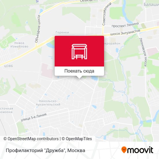 Карта Профилакторий "Дружба"