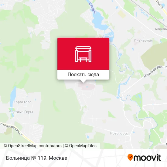 Карта Больница № 119