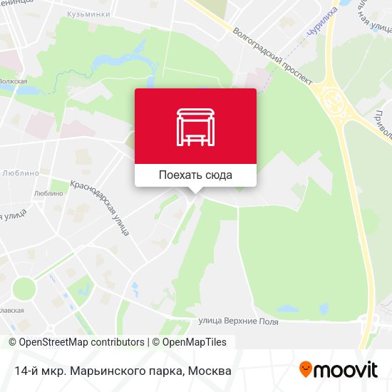 Карта 14-й мкр. Марьинского парка