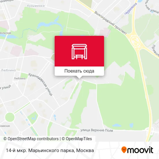 Карта 14-й мкр. Марьинского парка