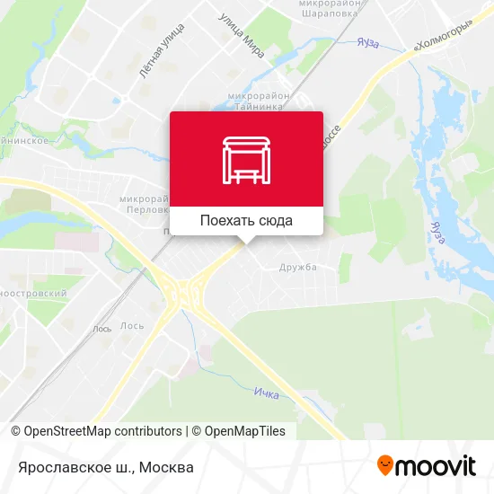 Карта Ярославское ш.