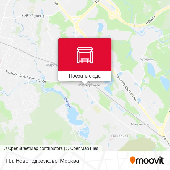 Карта Пл. Новоподрезково