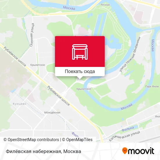 Карта Филёвская набережная
