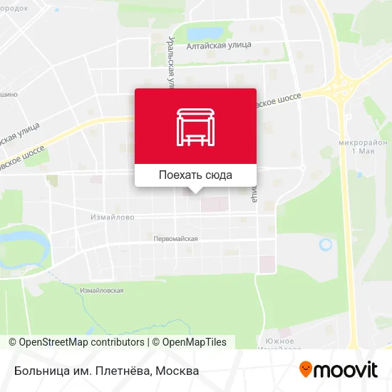 Карта Больница им. Плетнёва
