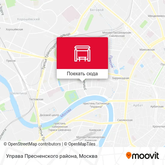 Карта Управа Пресненского района