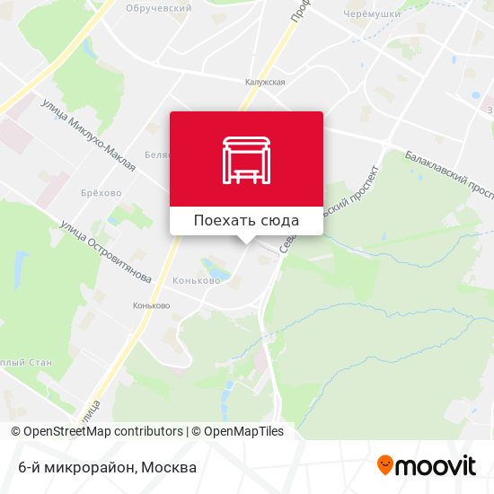 Карта коньково в москве